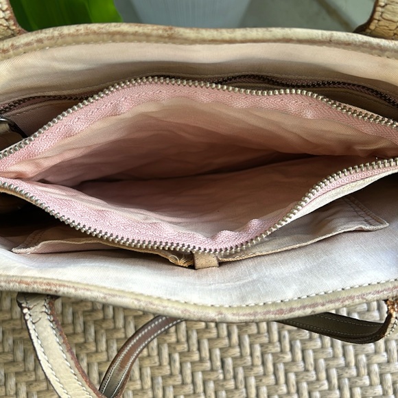 *low start* Burberry blue label canvas check multicolor tote bag - Picture 9 of 17